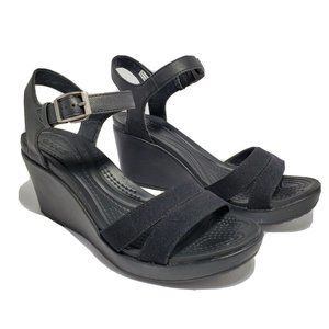 Crocs Women's Leigh II Ankle Strap Wedge Sandal